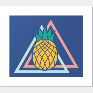 Pineapple Abstract print style Posters and Art